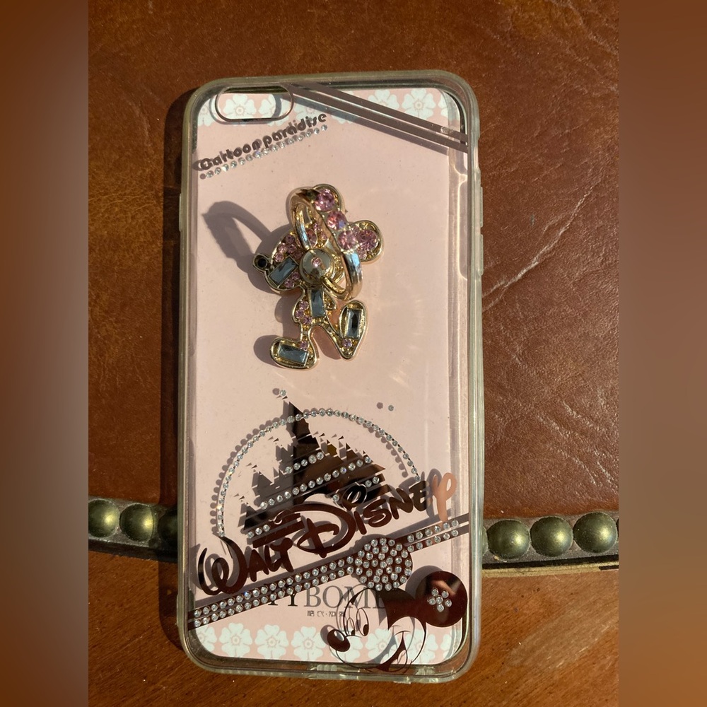 Disney iPhone Case with Mickey Mouse - Pink and Gold